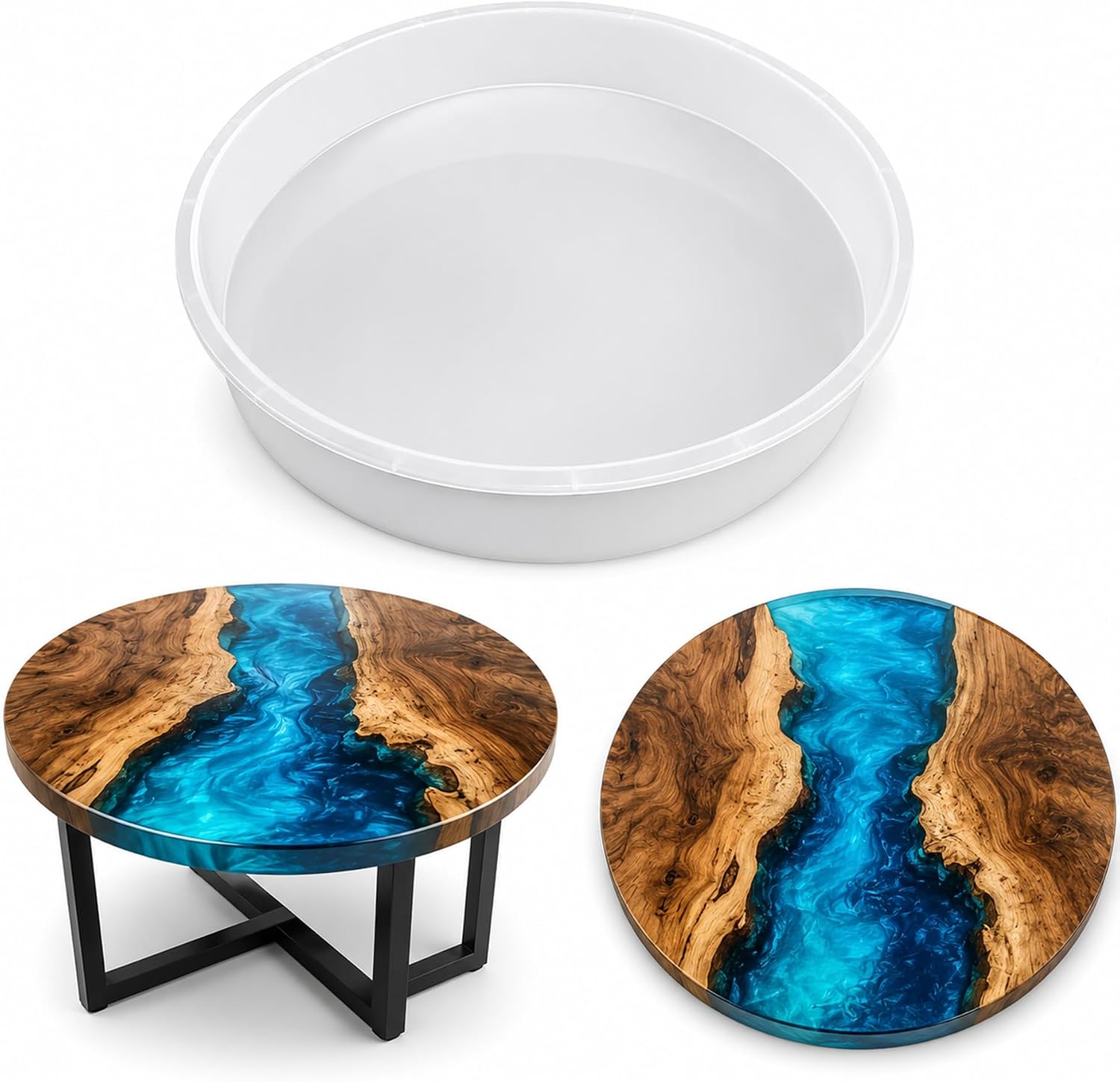14-inch Round Silicone Table Mould for River Tables
