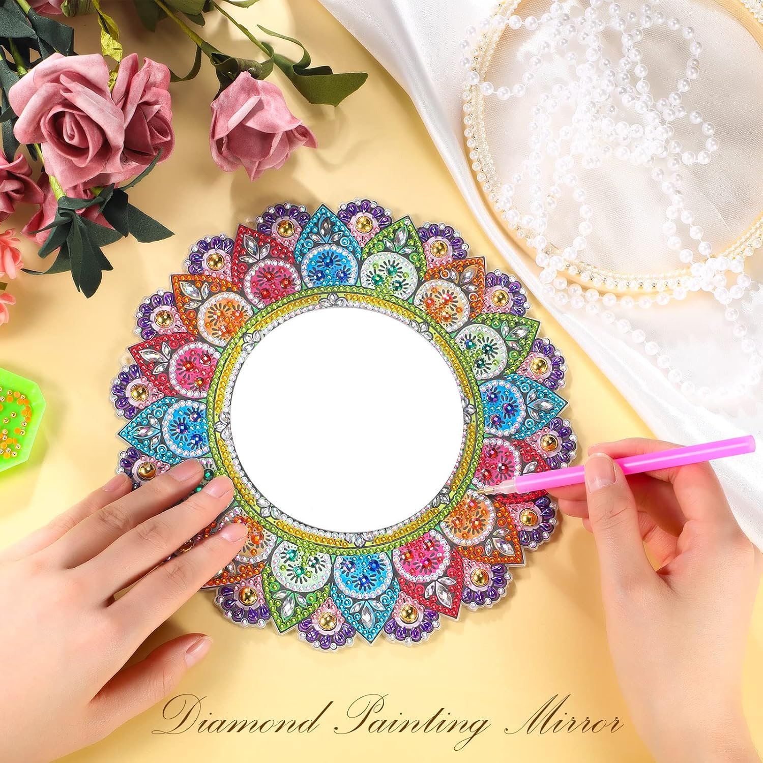 Diamond Painting Mirror Kit for Beginners