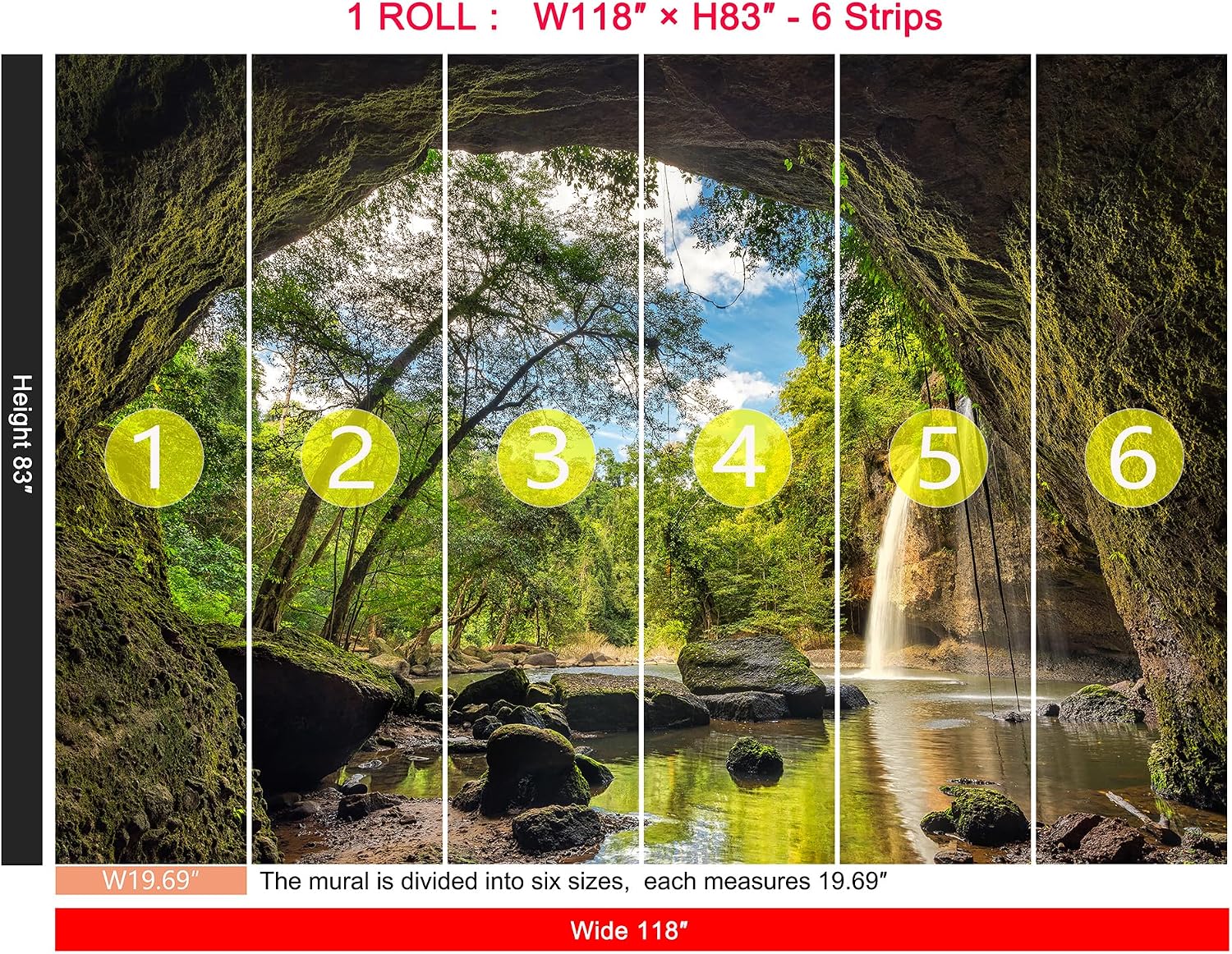 Tree Hollow Forest Self-Adhesive Wallpaper